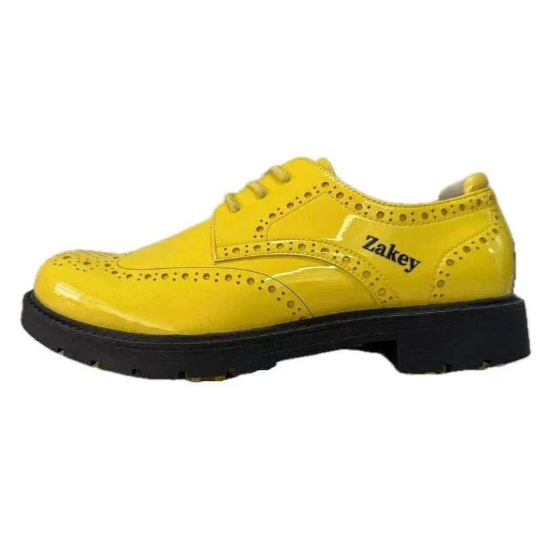 Men's classic golf shoes low-cut PU upper rubber outsole sizes 7-14 durable and comfortable